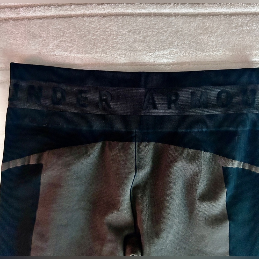 Under Armour Women’s Compression Leggings Black Gray Heatgear Workout Sz…​​​​​ - Picture 7 of 10
